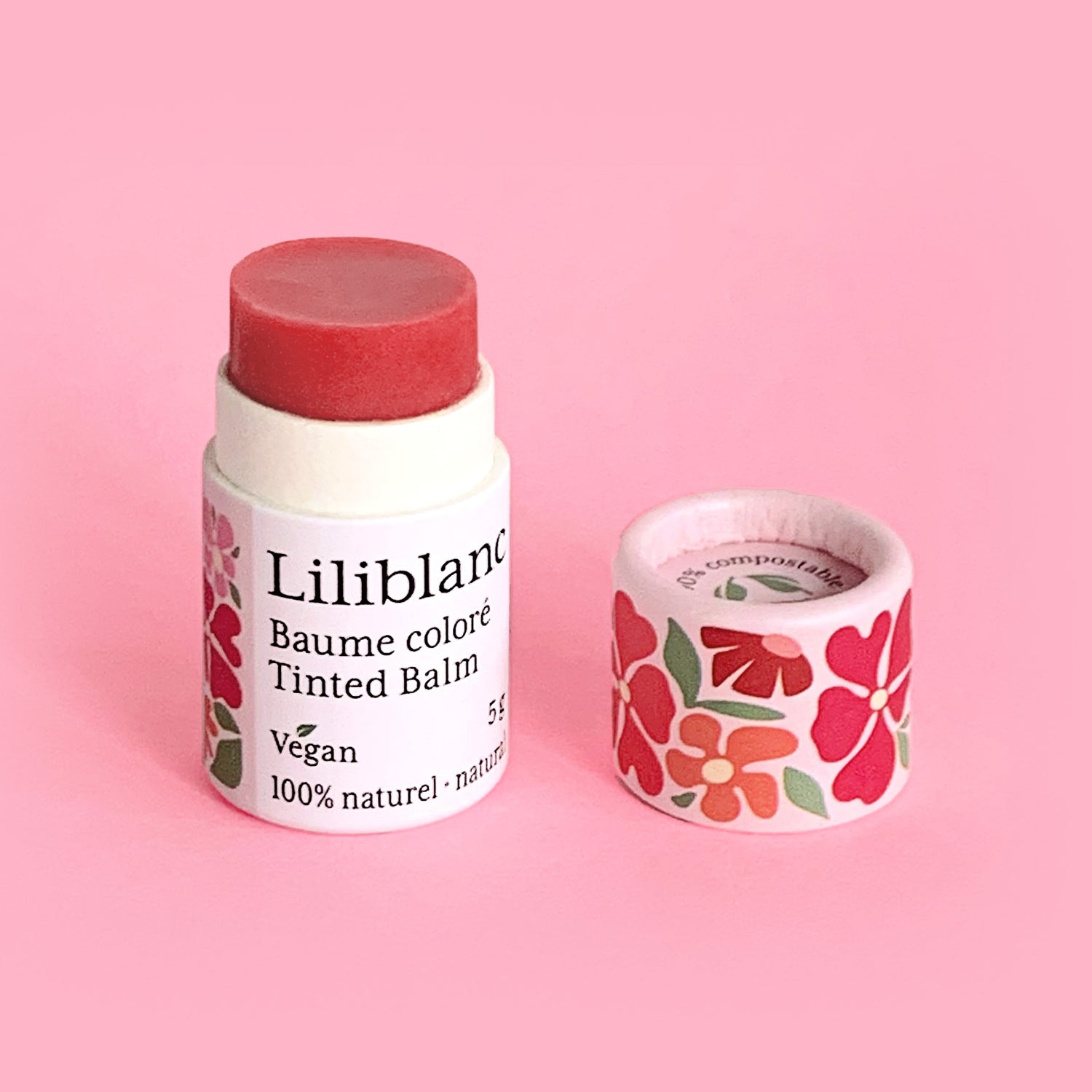 Baume Coloré Végan avec Squalane 💋 Melon Rose