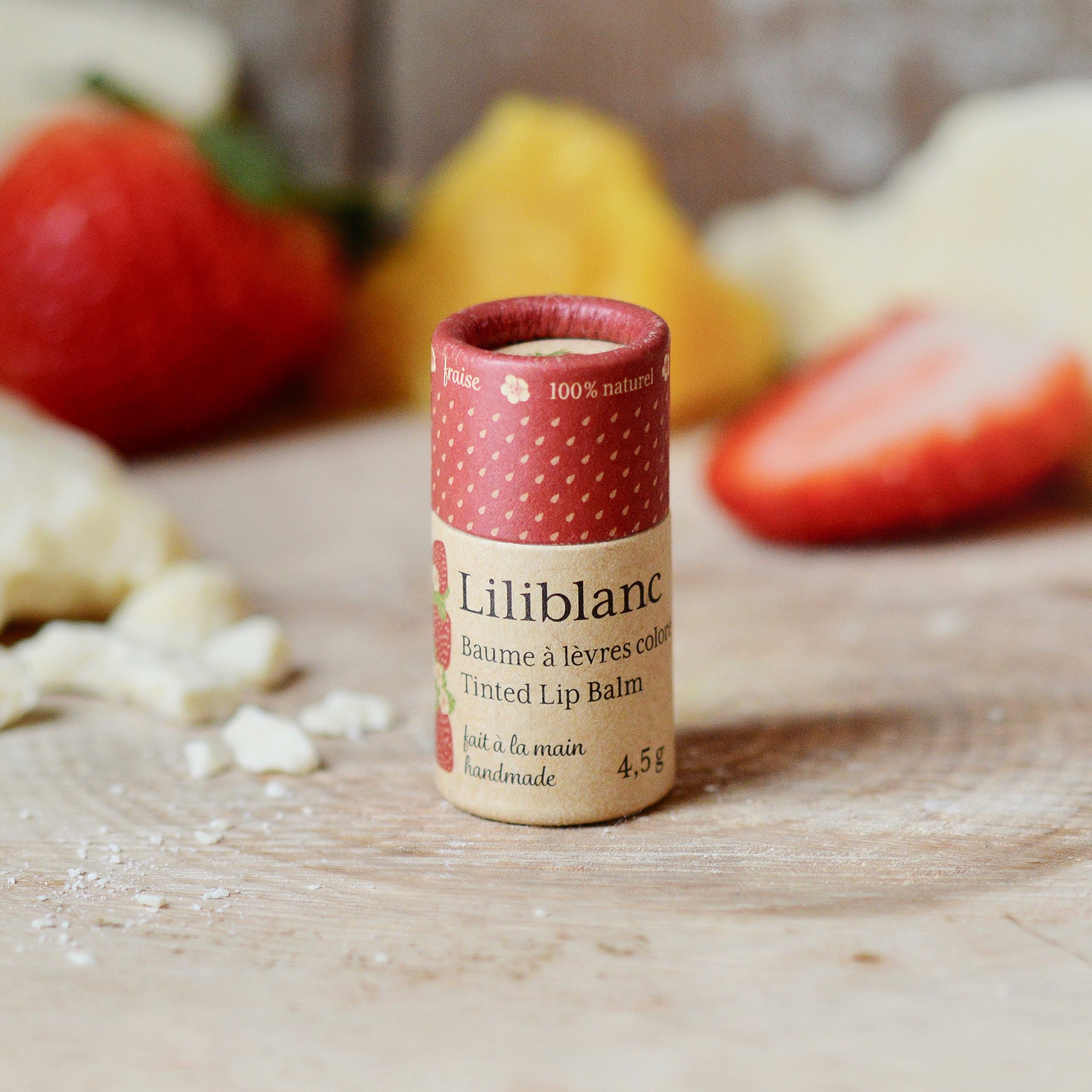 Baume à lèvres hydratant et coloré - Fraise