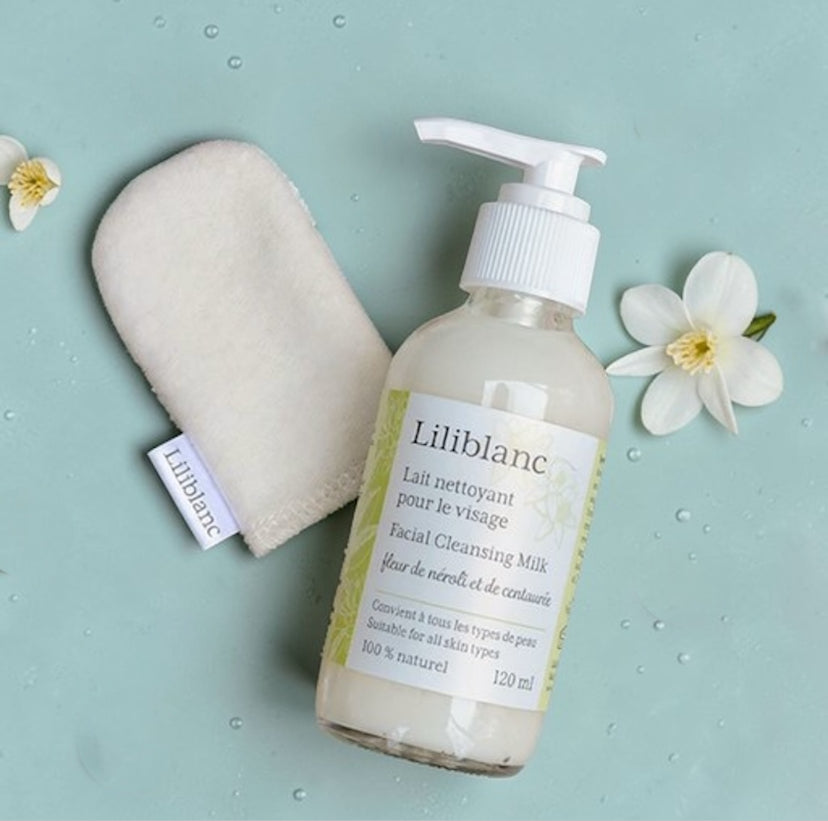 Ensemble - Lait nettoyant pour le visage & mini-mitaine
