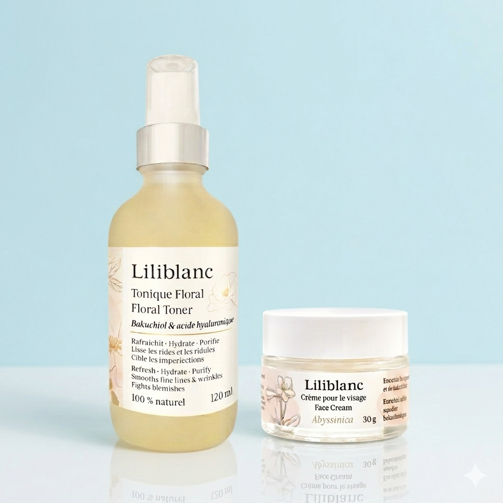 Duo crème visage Abyssinica & Tonique Floral