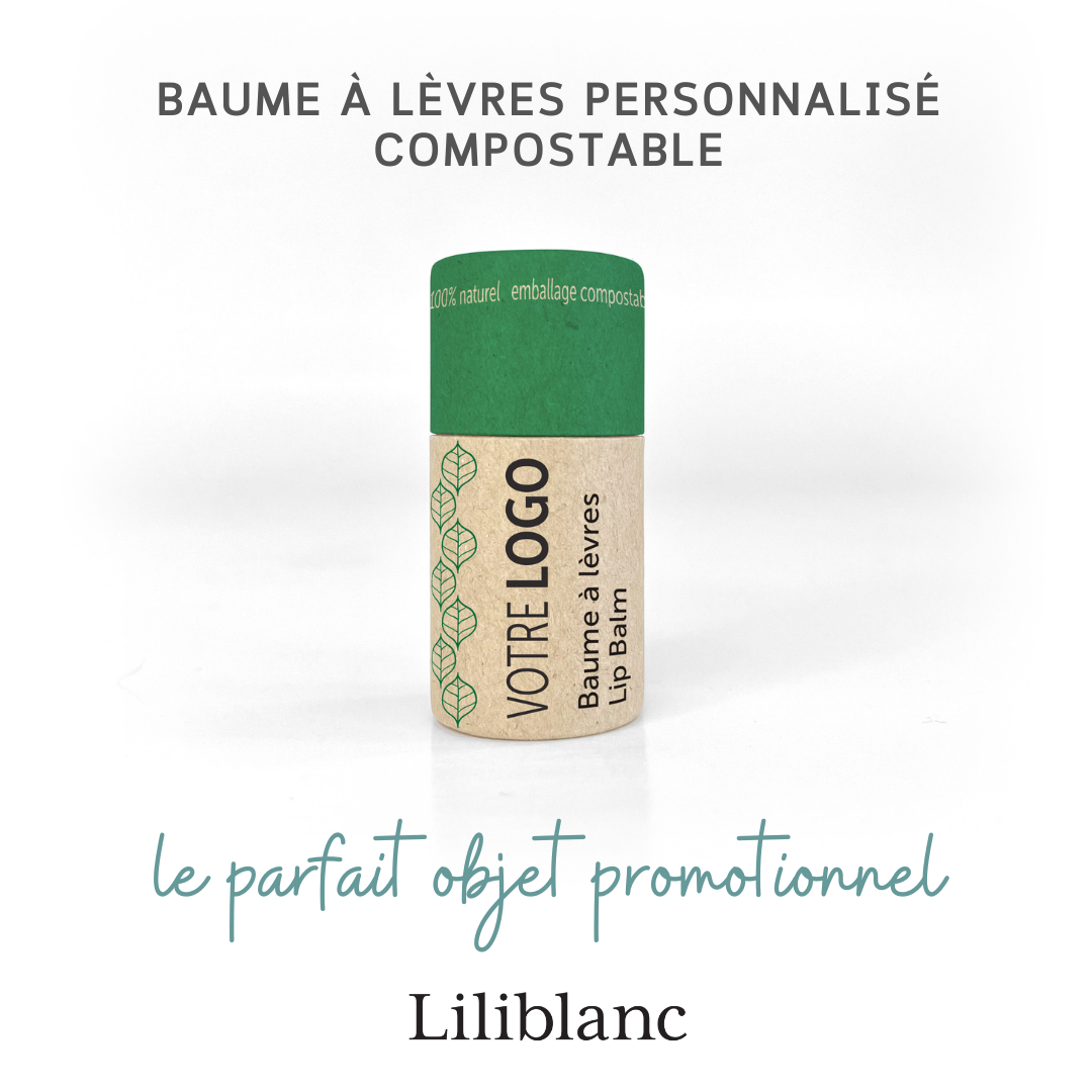 Baumes à lèvres compostables personnalisés