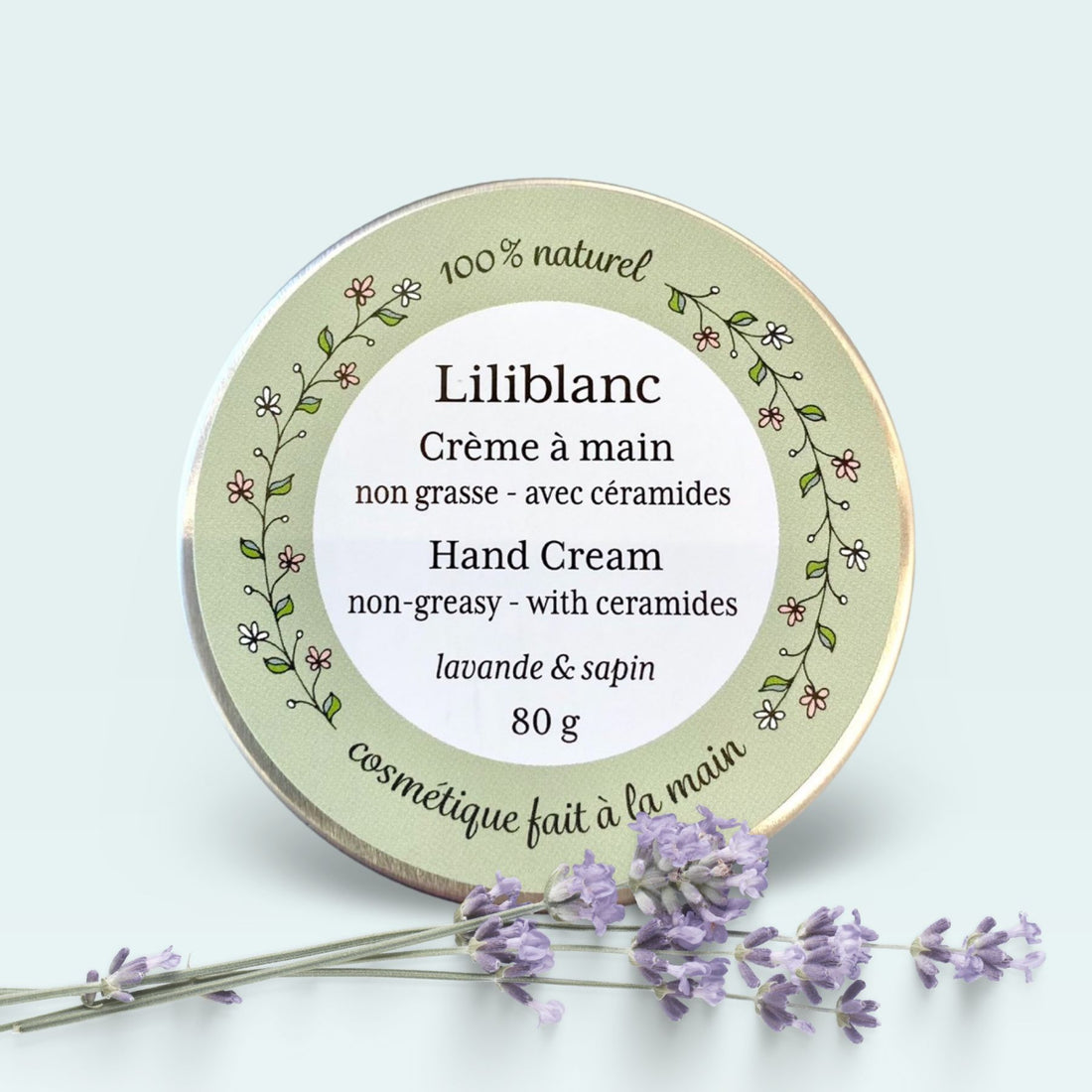 Crème à main naturelle - Lavande & sapin baumier