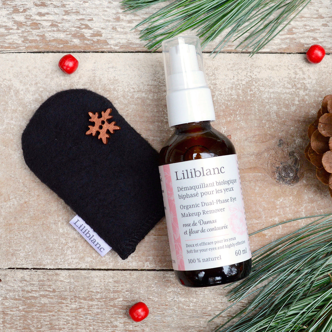 Ensemble - Démaquillant biphasé pour les yeux & mini-mitaine
