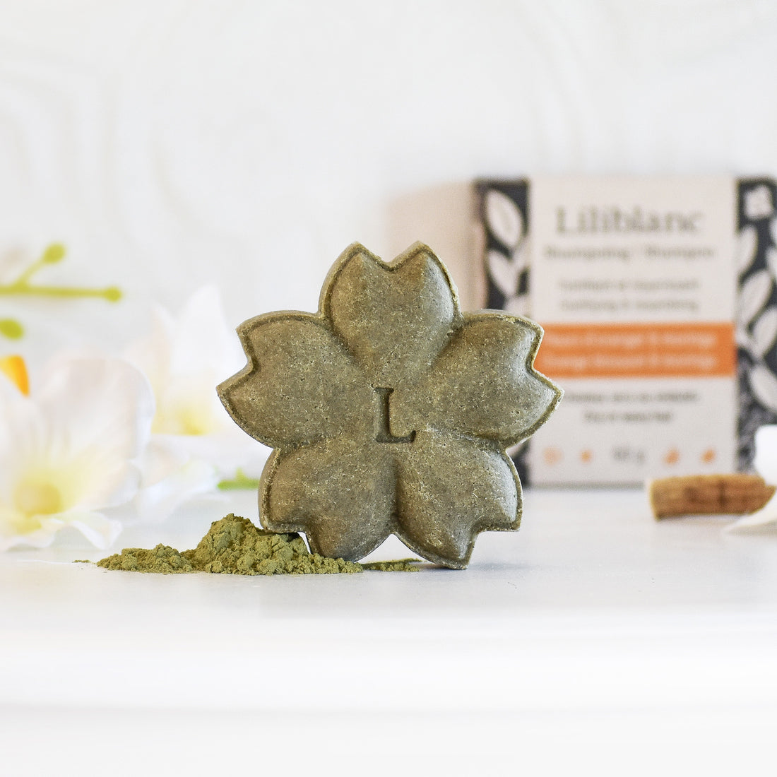 Shampoo bar - Dry and wavy hair - Orange blossom and moringa