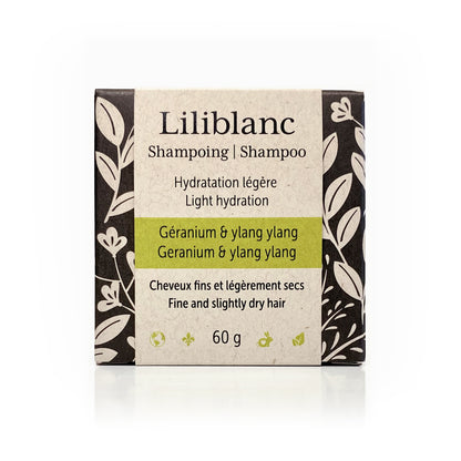 Shampoo bar - Dry hair - Geranium &amp; Ylang Ylang