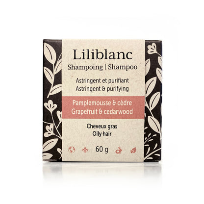 Shampoo bar - Oily hair - Grapefruit and Atlas cedar