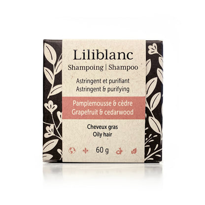 Shampoing en barre - Cheveux gras – Pamplemousse et cèdre de l’Atlas