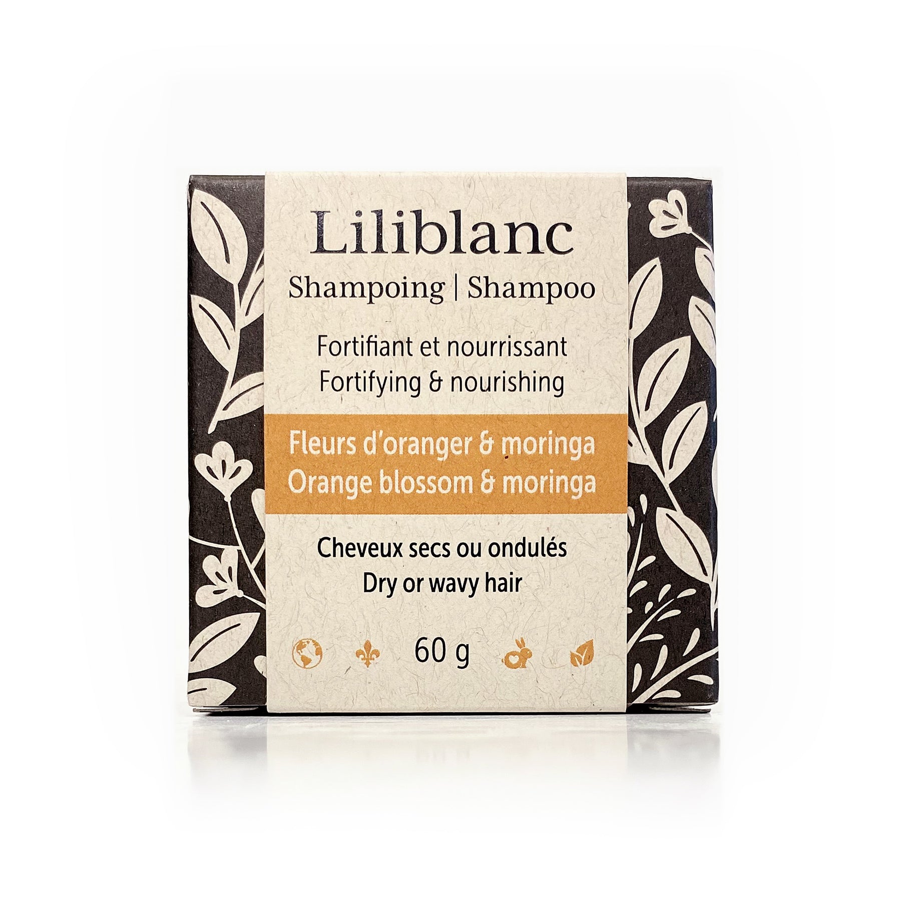 Shampoo bar - Dry and wavy hair - Orange blossom and moringa